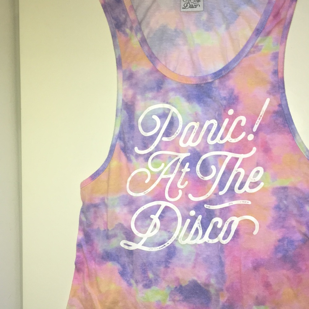 Panic! At The Disco tye dye muscle tee